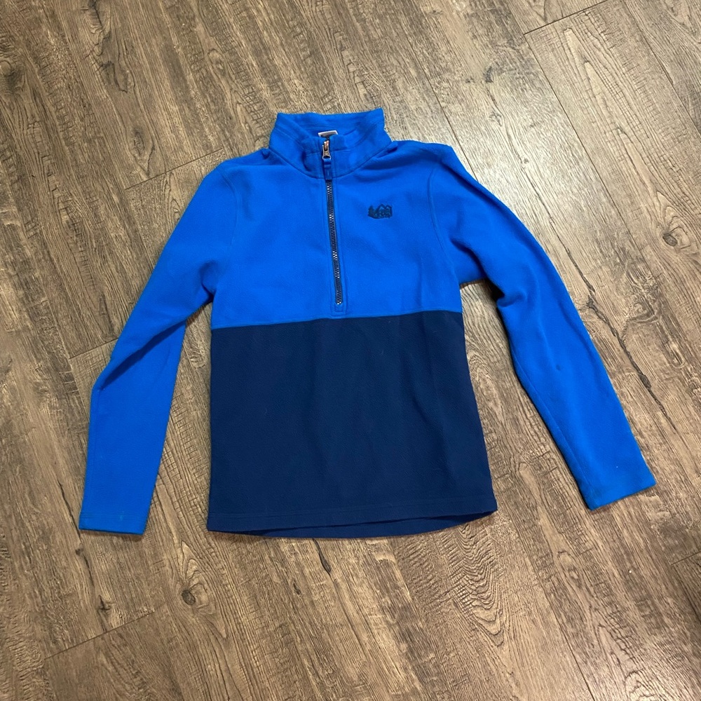REI kids fleece long sleeve sweatshirt size 10-12